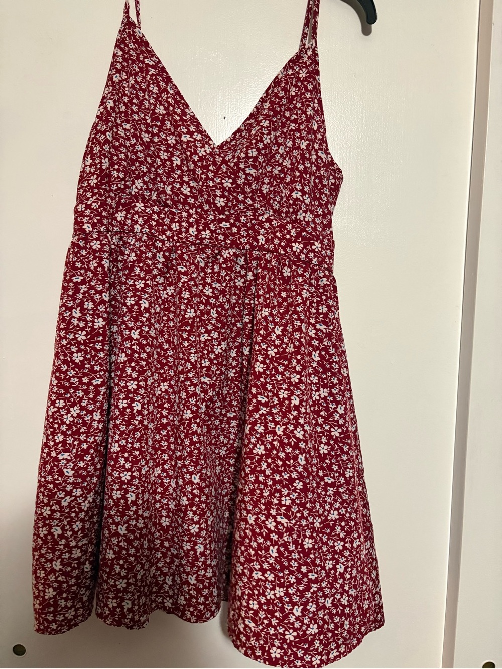 SHEIN Red Floral Spaghetti-Strap dress